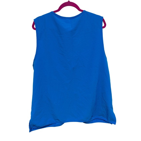 Walmart Associate Vest Large Blue Uniform Career Apparel Work Vest Zip - Picture 3 of 3